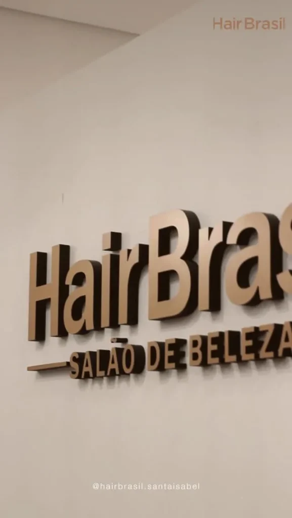 Hair Brasil Santa Isabel – logo na parede