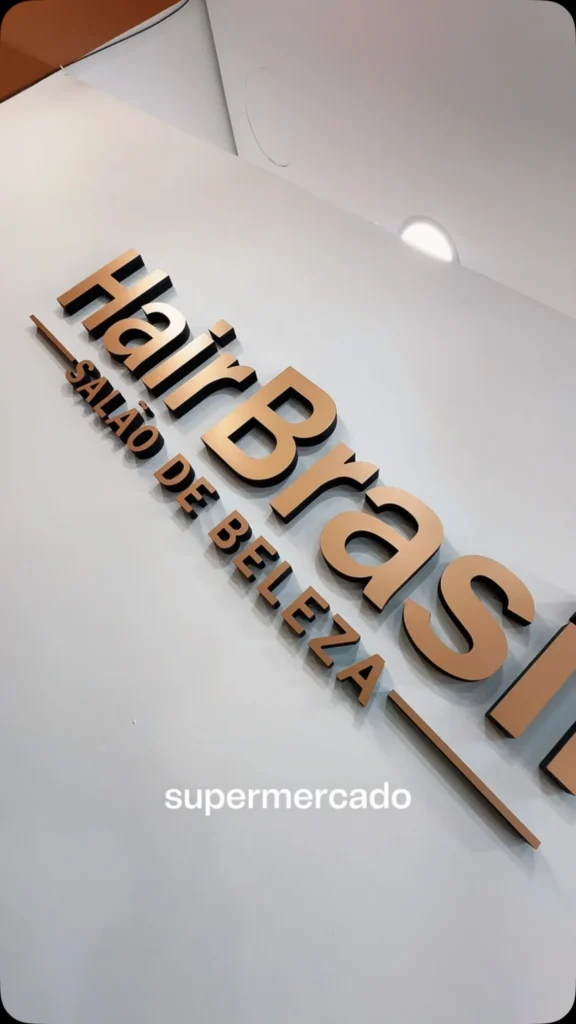 Hair Brasil Santa Isabel – letreiro do salão